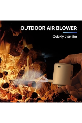 Teltree Tomshoo Mini Dört İşlevli Hava Pompa: Vakum, Kamp Lambası, Fan Ve 15w Güç İle 400lm Işık