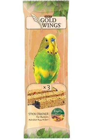 Gold Wings  Meyveli Muhabbet Kuşu Krakeri  3 Lü