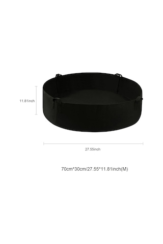 Neevoyu Mor Dairesel Bitki Yetiştirme Çanta, 70cmx30cm, Kollü, Isı Ve Nem Dengesi, İç/ Dış Mekan, Felt Materyal