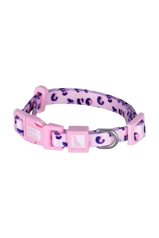 Swissplus Urban Paws Pink Leo Recycled Köpek Tasması - 10 Mm Beyaz - Pembe