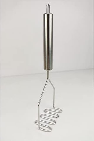 Paslanmaz Metal Patates Ezici 29 Cm Gri - Thn74012 Siyah