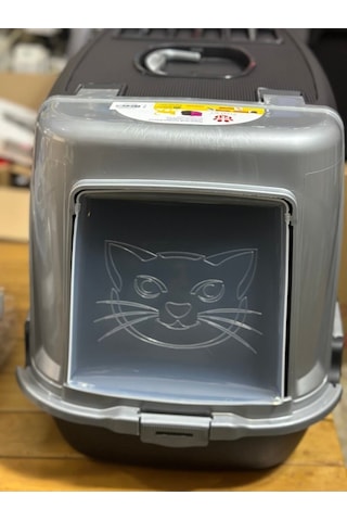 Kürek Hediyeli Irak Plastik Xxl Büyük Boy Kapalı Kedi Tuvaleti
