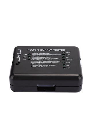 Yaleker Atx Güç Kaynağı Test Cihazı - Voltaj Kontrolü, Led Gösterge, Hızlı Arıza Tespiti, Bilgisayar Teknisyenleri İçin