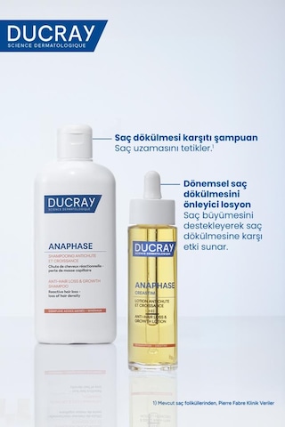 Ducray Anaphase Reactive Dönemsel Saç Dökülmesi Karşıtı Şampuan 400 Ml Boyalı