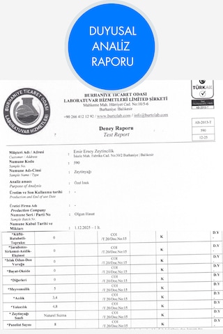 500 Ml Soğuk Sıkım Zeytinyağı Olgun Hasat , Edremit Tipi Zeytin , Sızma