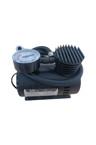 Boatshop1 Siyah Mini Araba Şişirme Pompası 12v Taşınabilir 300psı Hava Kompresörü Araba Seyahat Acil Durum