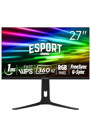 Rampage Ellipse EL27R360F 27" 360Hz 1ms Full HD Pivot IPS Oyuncu Monitörü