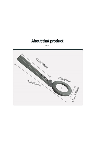 Aneng Dm3004A Taşınabilir Katlanır Kafalı Metal Dedektörü Cihazı