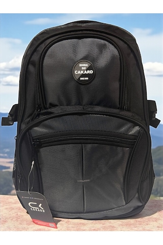 Su Geçirmez Kalın Ortopedik Çok Bölmeli Laptop Okul Gezi Seyahat Kamp Sırt Çantası Büyük 30x47cm Gri