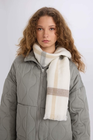 Defacto Kadın Ekose Desenli Atkı R6902AZ24WNER2 Ekru