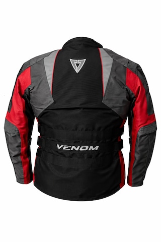 Venom Tourex Touring Siyah-kırmızı Motosiklet Ceketi Kalıplar Dardır Bir Beden Büyük Alınız