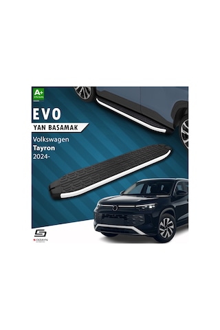 S-dizayn Volkswagen Tayron 2 Evo Aluminyum Yan Basamak 193 Cm 2024 Üzeri A+ Kalite