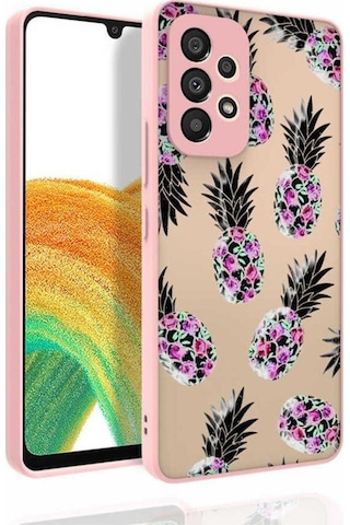 Galaxy Uyumlu A53 5g Kılıf Desenli Kamera Korumalı Parlak Zore Nora Kapak NO1