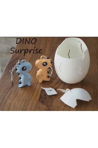 Kırılabilir Sürprizli Yumurta Dinozor Anahtarlık