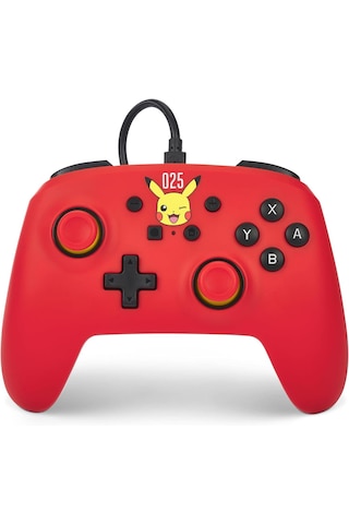 Nintendo Switch Oyun Kolu Kablolu Lisanslı Laughing Pikachu Pokemon 025 Powera Oled, Switch 2