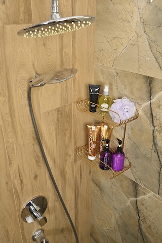 Altın İki Katlı Sabunluk / Şampuanlık /banyo Aksesuarı/köşelik/metal/paslanmaz Altın