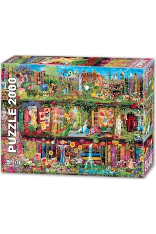 Star Puzzle 2000 Parça Raftaki Bahçe Puzzle - Aimee Stewart
