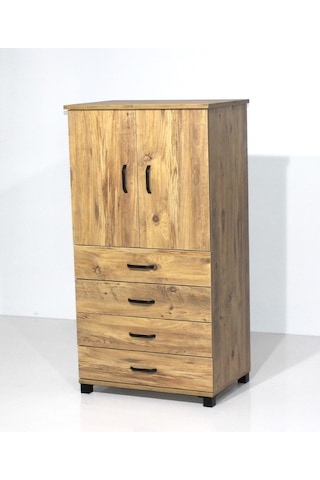 MOBİLYA SARAYI ÇOK AMAÇLI İKİ KAPAKLI ÇEKMECELİ DOLAP