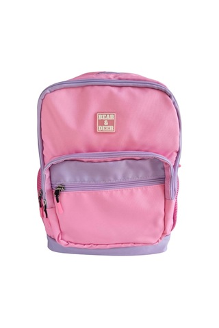 Bear & Deer School Çift Göz Sırt Çantası Pembe Bd-cn0238 Desenli