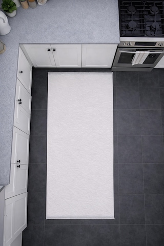 Merinos Vista 79590-060 Özel Kesme Halı Beyaz Renk Çok Renkli