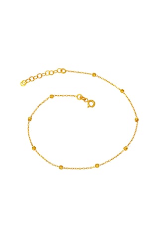 Bilezikci Dorika Top Dizili 22 Ayar Altın Halhal Sarı