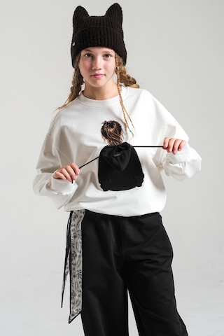 Loco Loco Ekru Baskılı Çocuk Sweatshirt