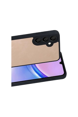 Samsung Galaxy A57 5g Aras Deri Kapak - Pudra