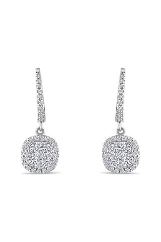 0.90 Karat Fantezi Pırlanta Küpe - Hrd Sertifikalı