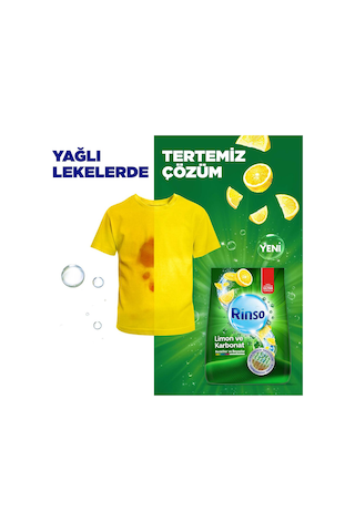 Rinso Toz Çamaşır Deterjanı Limon Ve Karbonat Renkliler Ve Beyazlar İçin 10 Kg X1