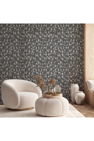 Adawall Omega 23204-5 Çizgili Modern Geometrik Desenli Düz Sade Duvar Kağıdı