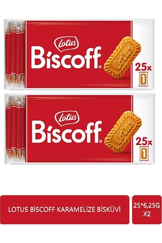 Biscoff 25 6,25 G Karamelize Mini Bisküvi X 2