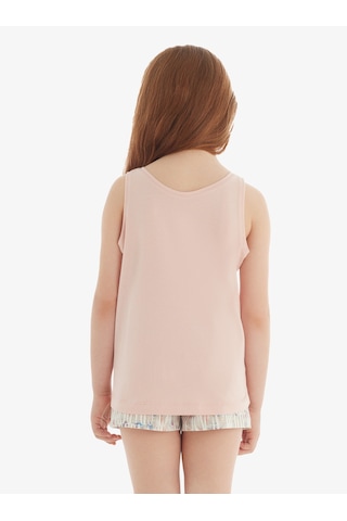 Kız Çocuk T-shirt 60570 - Pembe Pembe