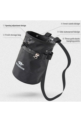 Luckstone-bouldering Halter İçin Fırçalı Magnezyum Tozu Saklama-yeşil Çok Renkli