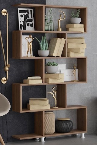 Decormet Nilüfer Kitaplık Ceviz Ceviz