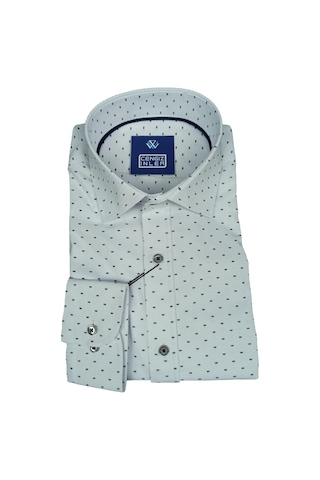 Standart Yaka Sinek Desen Gömlek Slim 001