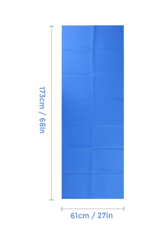 Ranyeek Pvc Hareket Matı: Katlanabilir Egzersiz Ped, Yoga Ve Yatırarak Oturma İçin, 173x61cm, Pembe Pembe