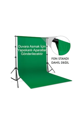 Lens Chromakey Green Screen Greenbox Yeşil Fon 150x200 Cm Fotoğraf Stüdyosu Youtube Tiktok Için Arkaplan Yeşil