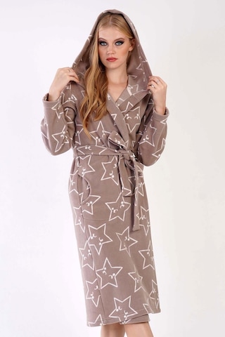 Kadın Kapüşonlu Polar Espresso Sabahlık C3t0n4o045 001