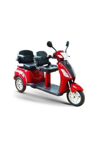 3 Tekerlekli Çift Koltuklu 2 Kişilikli Elektrik Motosiklet Branda