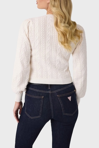 Guess Ls Cn Joanna Regular Fit Bisiklet Yaka Kazak W6br44z1441 Kadın Kazak W6br44 Z1441 G012 Beyaz