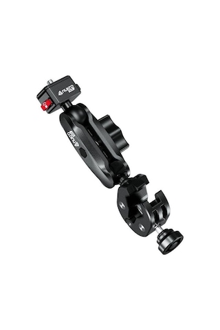 Kelepçe Bağlantılı 360 Aksiyon Kamera Tutucu Tak Çıkar Başlıklı Siyah