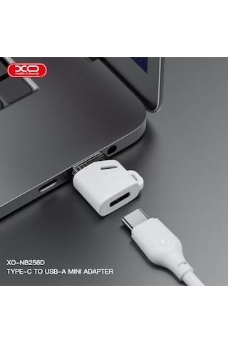 Xo Usb-a Erkek - Type-c Dişi Dönüştürücü Adaptör Nb256d, Veri Ve Şarj Destekli, 5gr, Beyaz