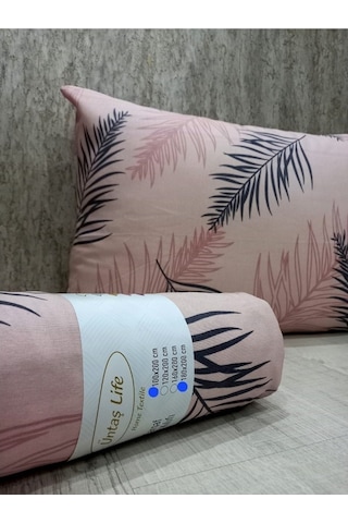 Üntaş Life Somon Siyah Tüy 100x200 Tek Kişilik Lastikli Çarşaf 1 Adet Yastık Kılıfı