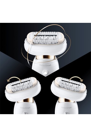 Braun Silk-Epil 9 Flex 9020 SensoSmart Islak Kuru 7 Ek Parçalı Epilatör