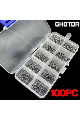 100pc Nie Fastlock Snap Ana Hat Alt Hat Balıkçılık Konnektör Aksesuarları Mücadele