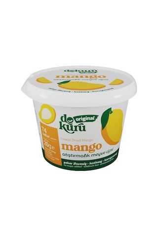 Dokuru Mango Kuru Meyve Cipsi - Dondurularak Kurutulmuş Freeze Dried Çıtır Mango 15 G