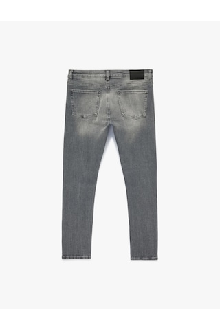Koton Normal Bel Pamuklu Cepli Skinny Fit Jean Pantolon - Michael Jean Gri 6sam40016nd Gri