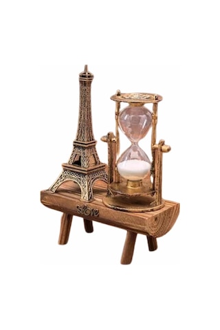 Eyfel Kuleli Kum Saati Dekoratif Hediyelik Eşya Retro Eyfel Kulesi