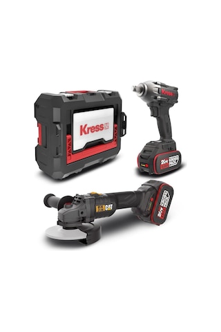 Cat Dxkr1set Dx3130b + Kub30.2 18volt 4.0ah. Çift Akülü Şarjlı Kömürsüz Profesyonel Ortak Akülü Kombo Set