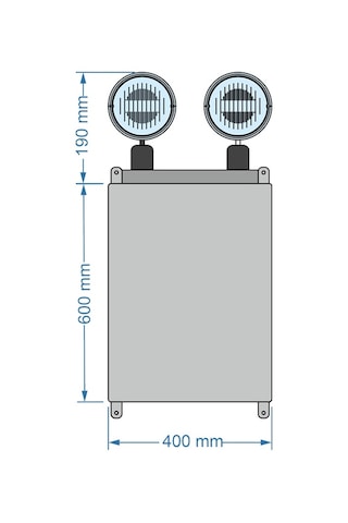 Arsel Vsle-226/3 Versalite Ip-65 2x26 Led Kesintide 180 Dak. Ensto Kasa Acil Aydınlatma Armatürü Metalik